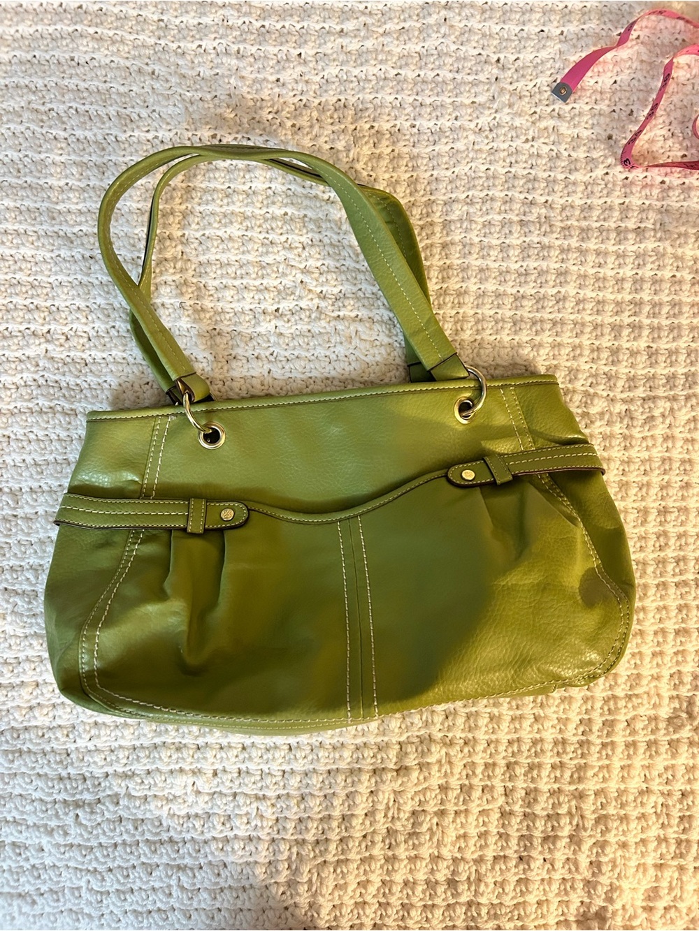 Relic Olive Green Leather Shoulder Bag